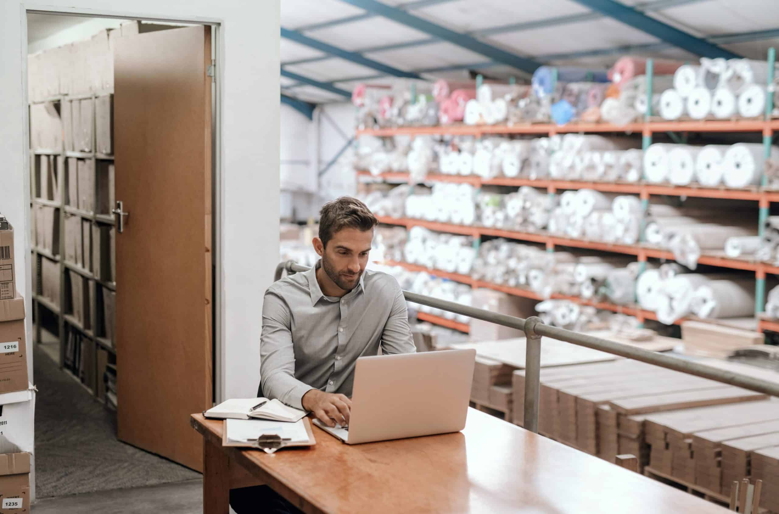 A B2B customer placing a repeat order through the online customer portal