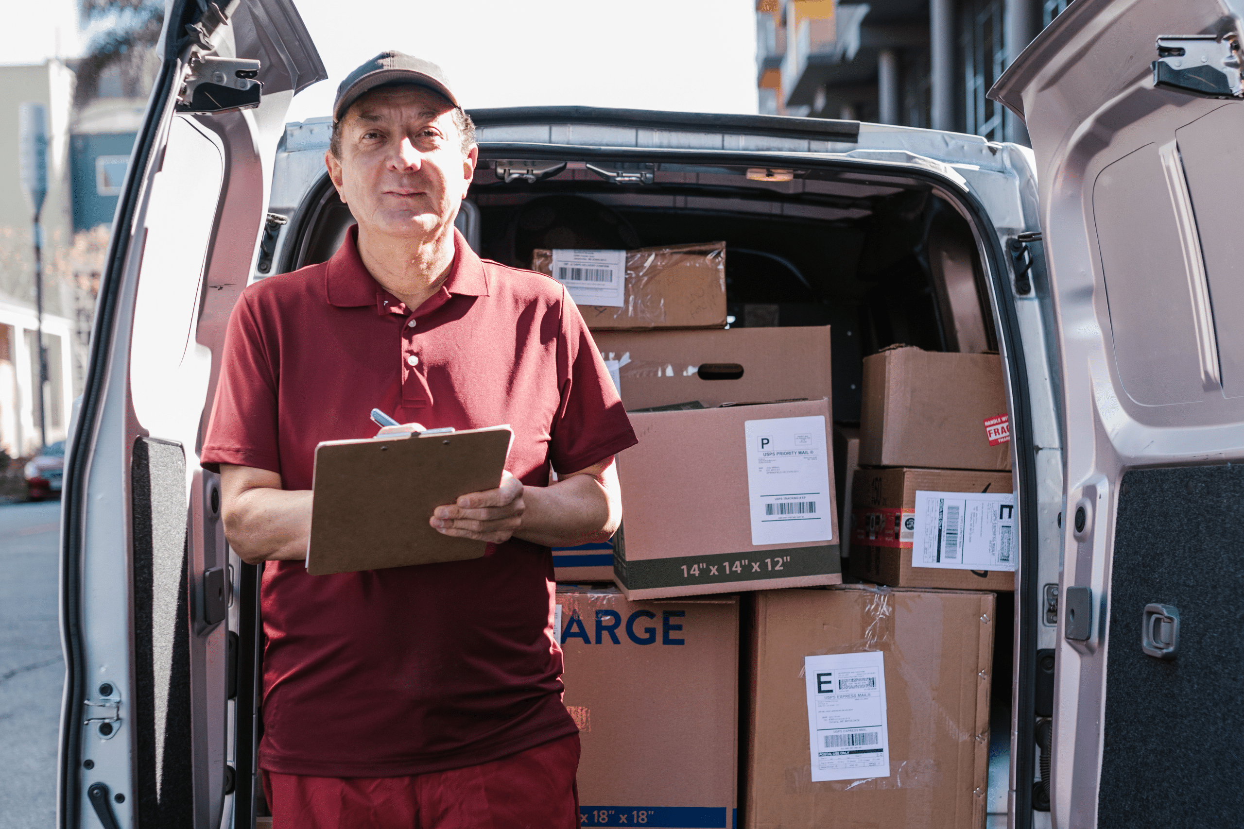 Dispatch team preparing shipments with freight paperwork already sorted