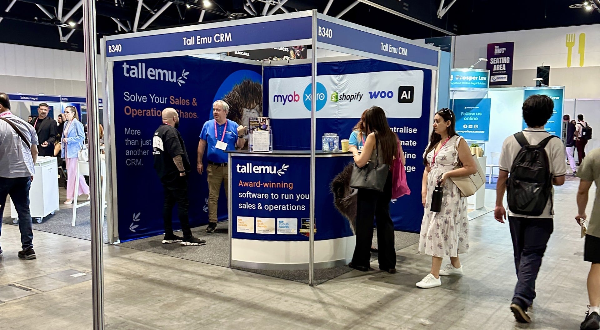 Tall Emu at Business Show Australia 2025 | Australian CRM for Xero & MYOB