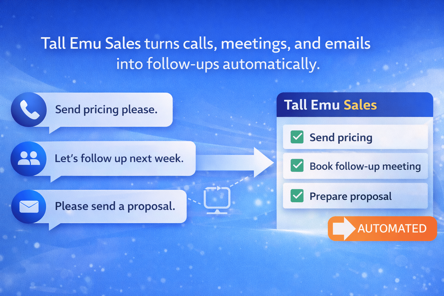 Tall Emu Sales automated