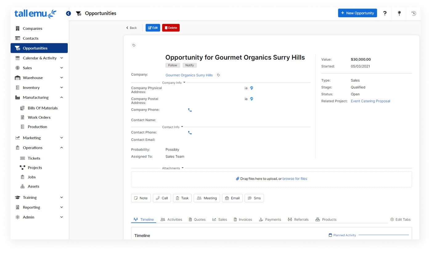 Oppurtunity screen
